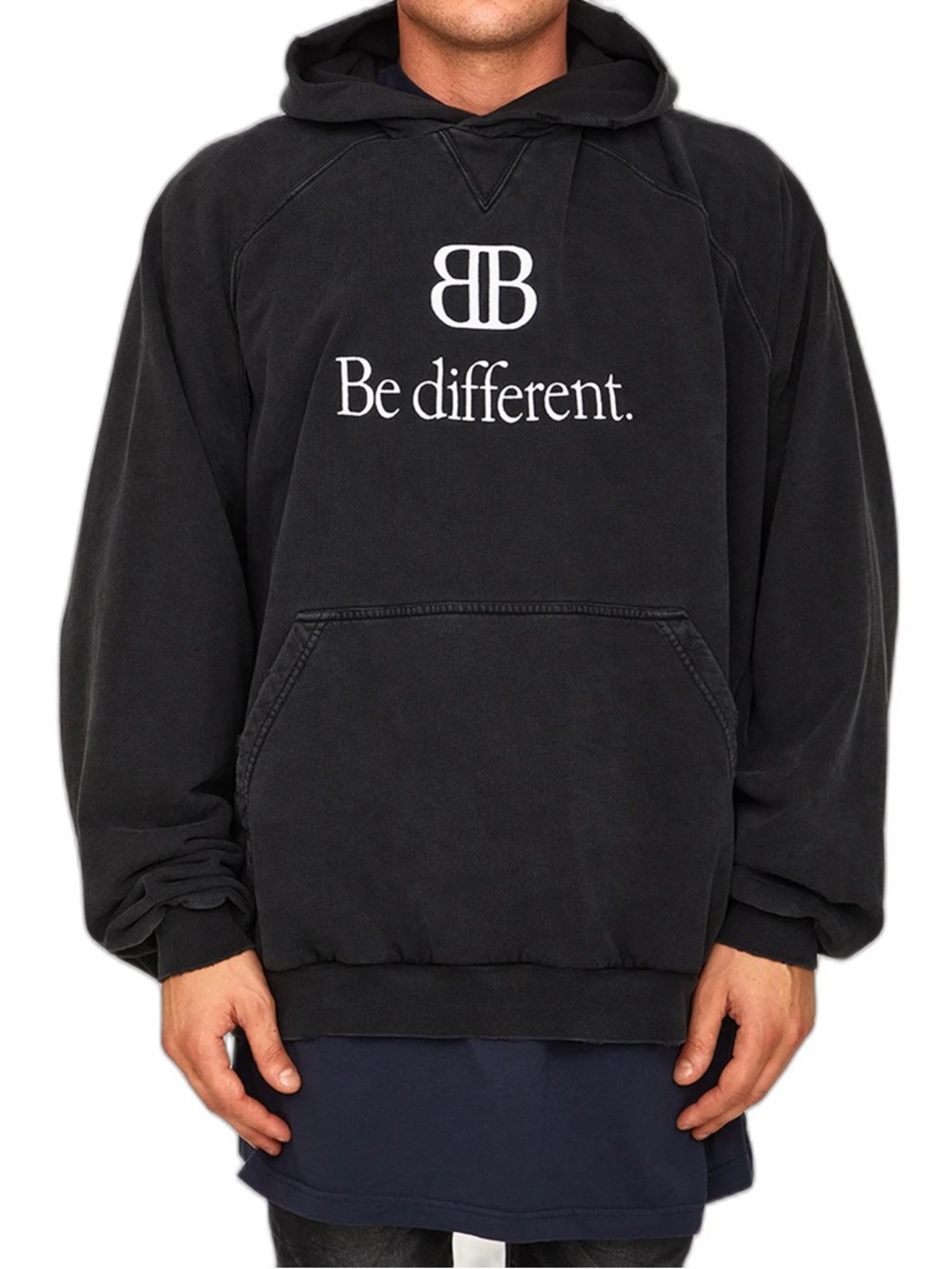 Balenciaga BB Be Different Printed Hoodie AW22